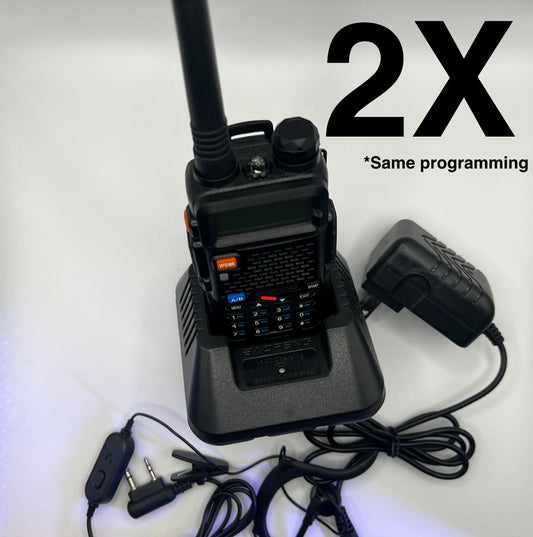 2 Pack - Custom pre-programed Emergency HAM Radios