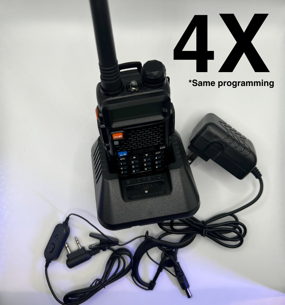 4 Pack - Custom pre-programed Emergency HAM Radios